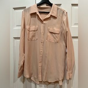 Equipment | 100% silk nude shirt | XL